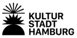 Logo der Kulturstadt Hamburg mit stilisierter Sonne und Schriftzug.